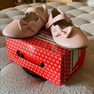 Blush pink Mary Jane flats